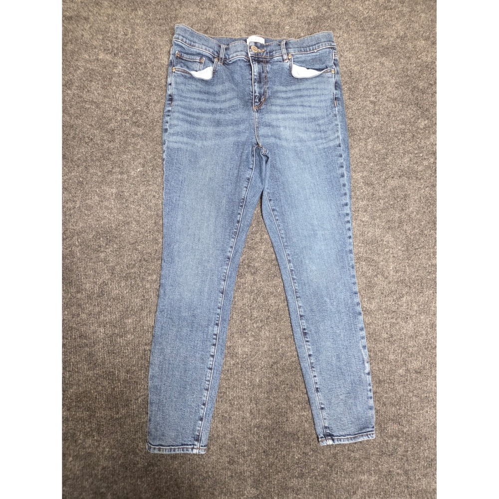 Loft Outlet Womens Medium Wash Mid Rise Skinny Jeans Blue Denim RN140923 Size 27